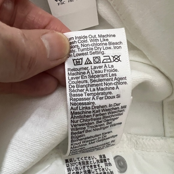 NEW J. Crew Women's White Petite Mid Rise Kickout In 2003 Super Stretch Sz 27P - Picture 11 of 12